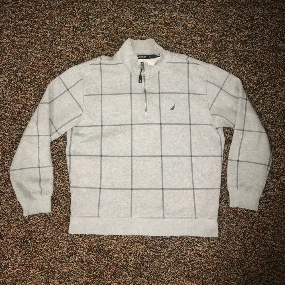 Gray plaid NAUTICA fleece